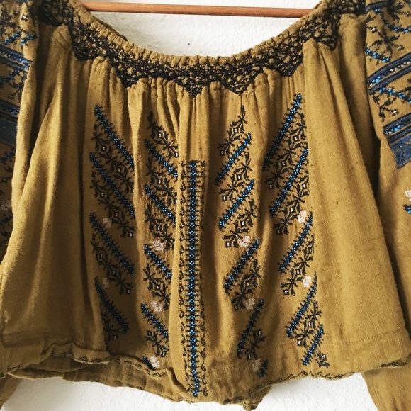 SOLD Free People All I Need Embroidered Boho Top - Picture 3 of 8